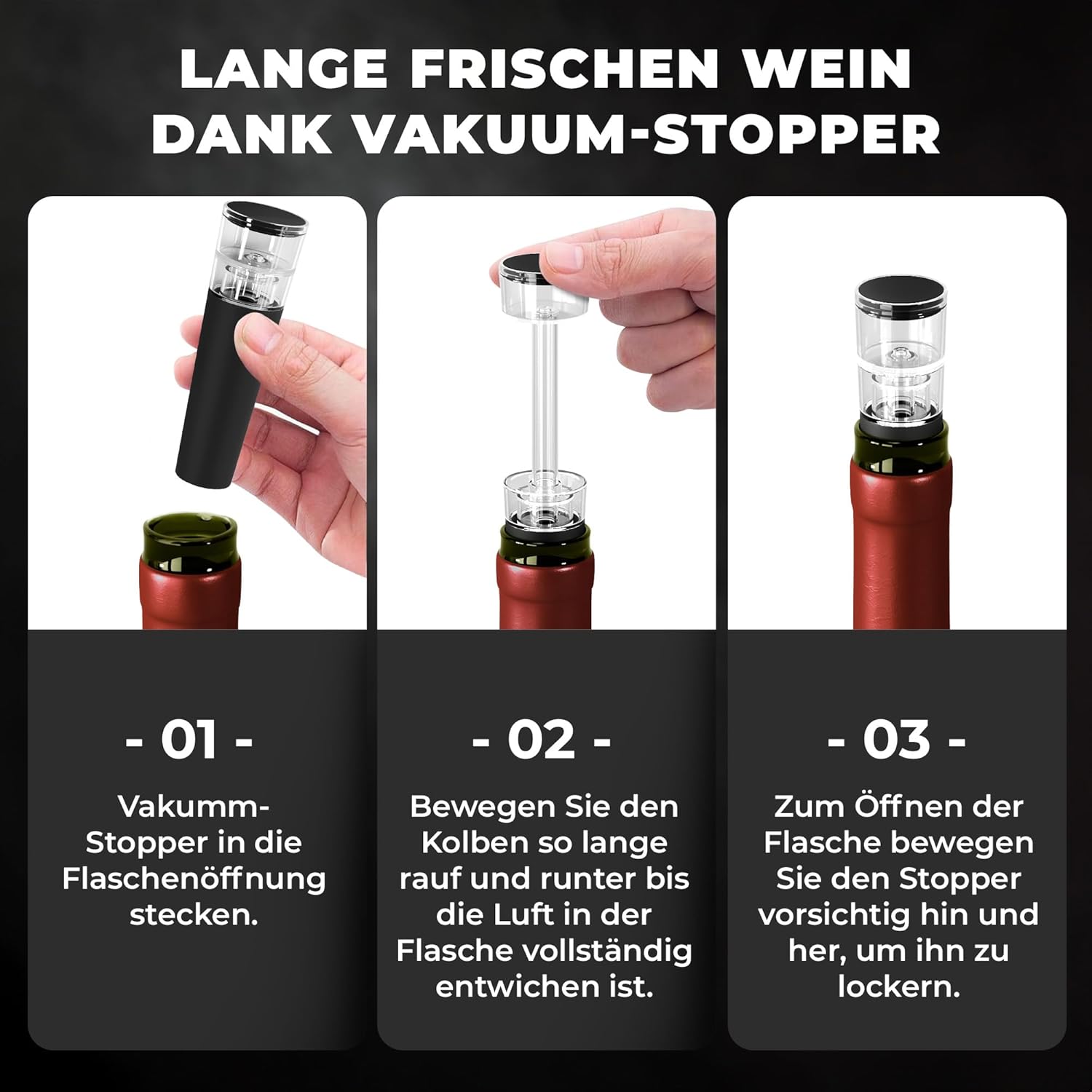 Wine Chiller Set + 2 Chill Rods