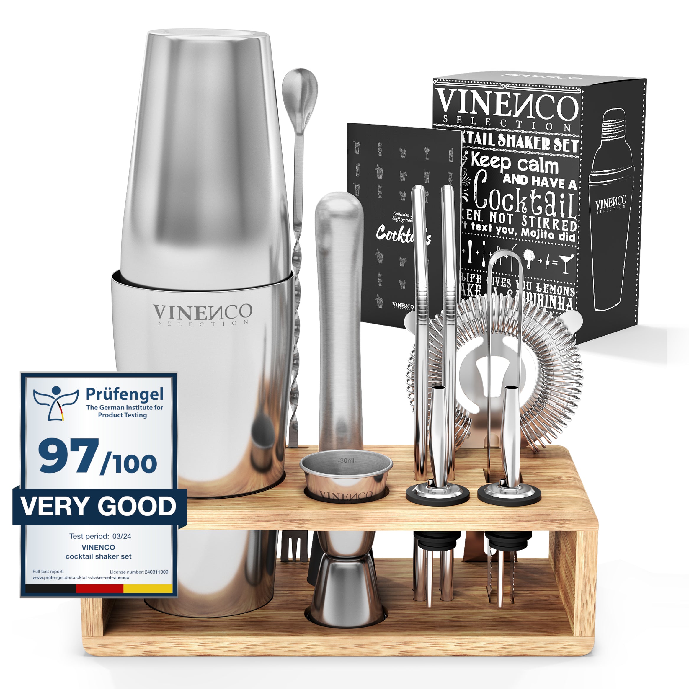 Boston Shaker Set + Stand