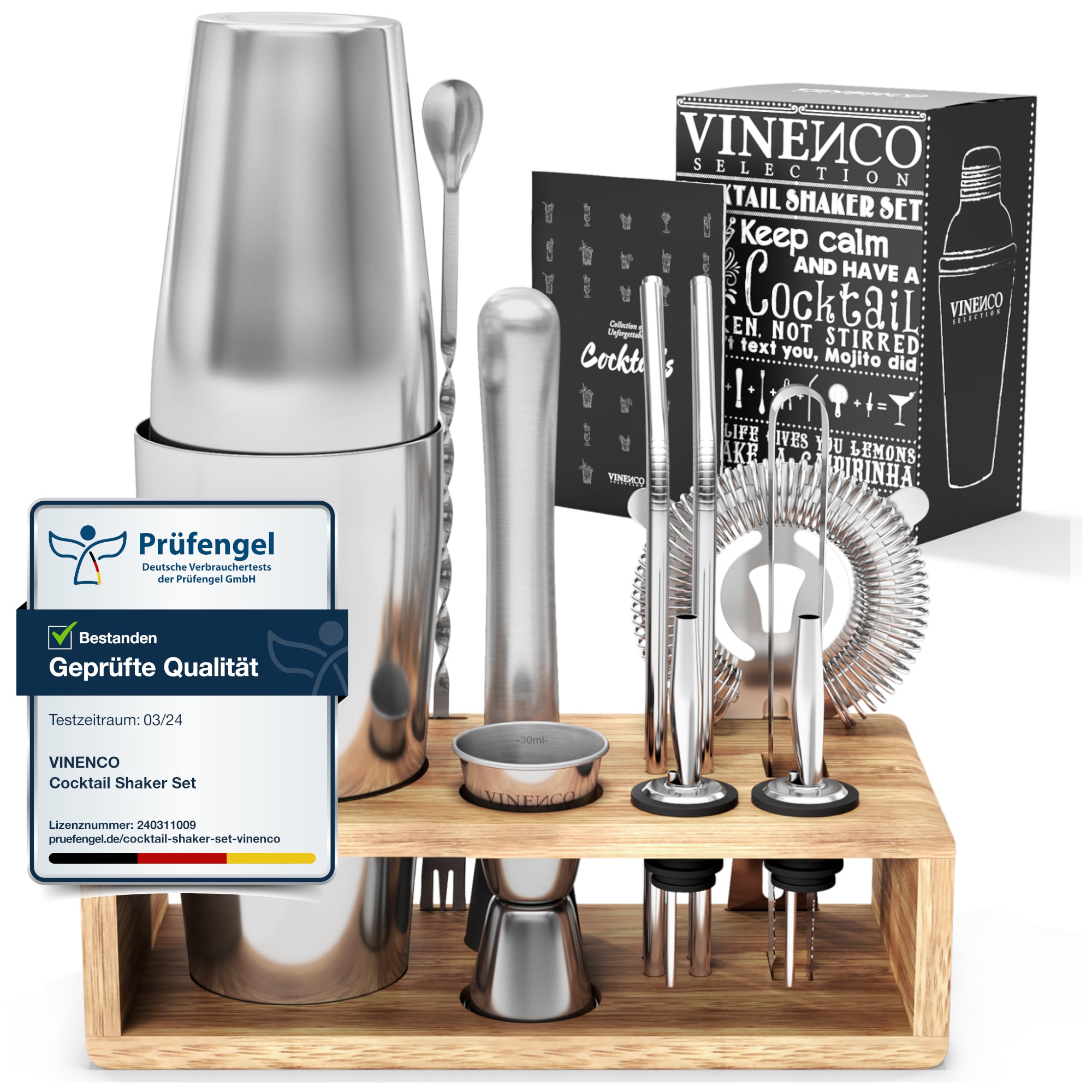 Boston Shaker Set + Stand