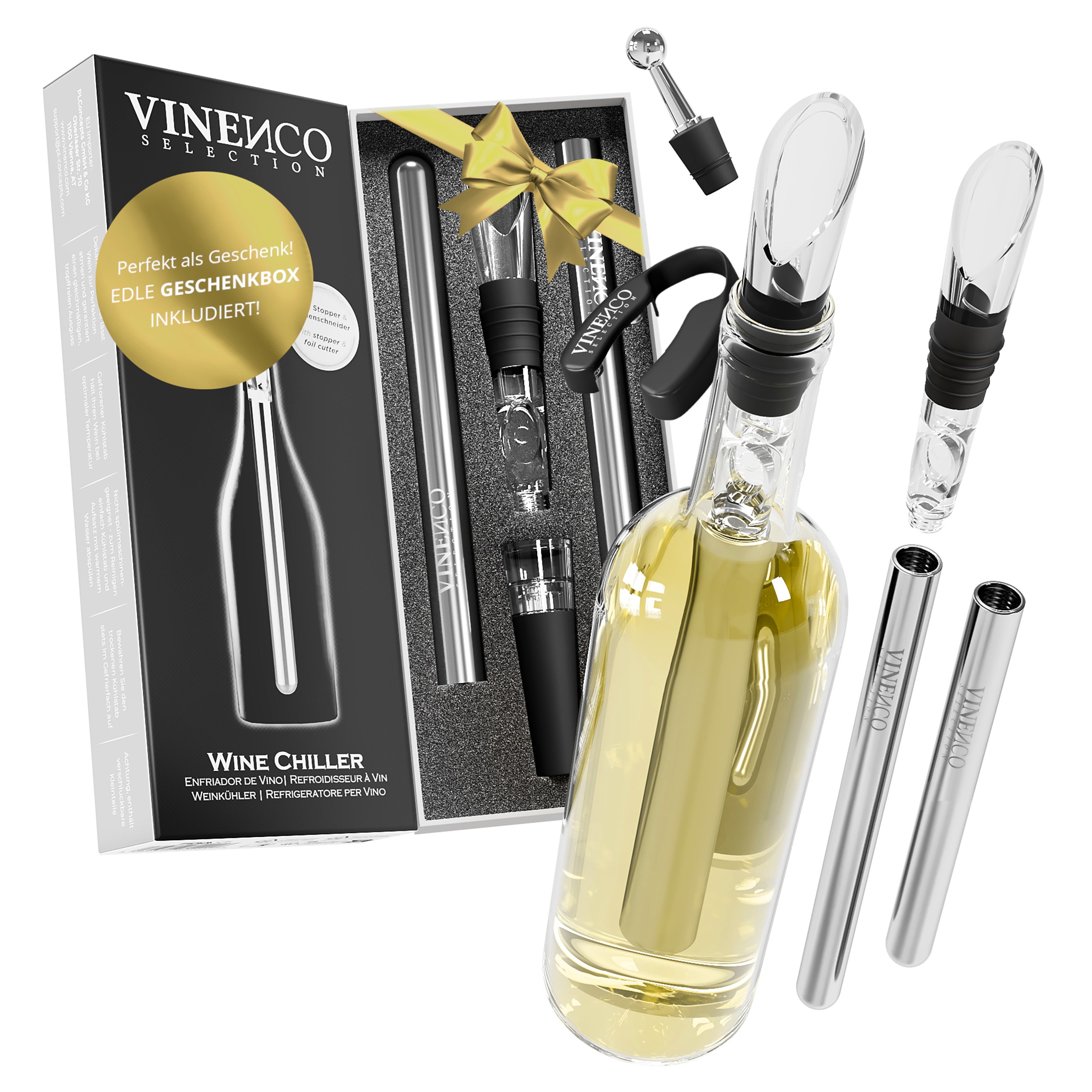 Weinkühler Set 2 Kühlstäbe